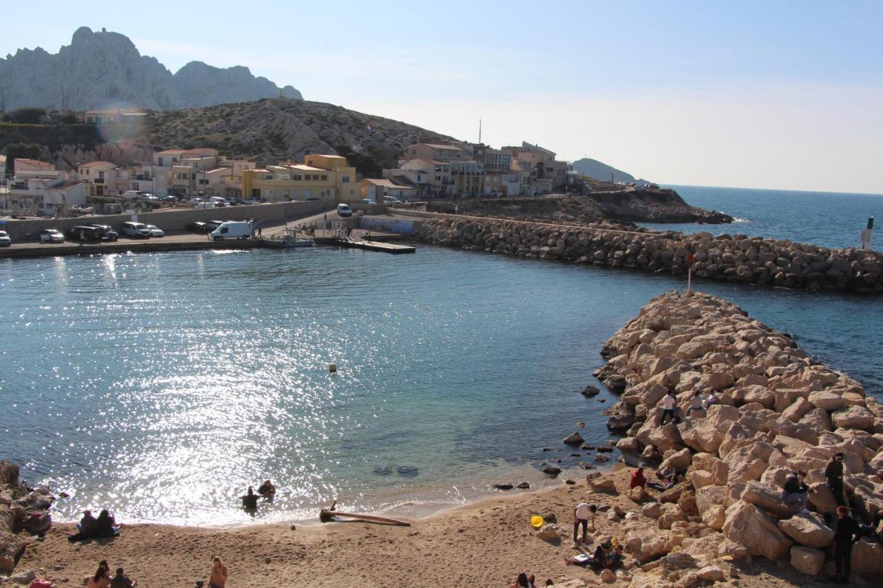 Charmant Cabanon aux Goudes à Marseille avec vue mer Esterno foto